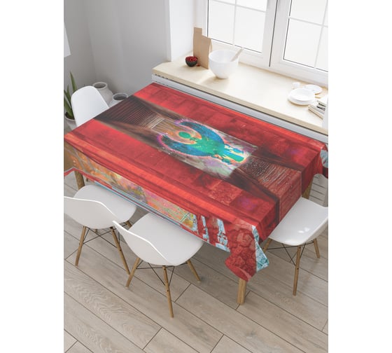 Прямоугольная скатерть JoyArty Секретный тоннель из сатена tc_20956_120x145 1