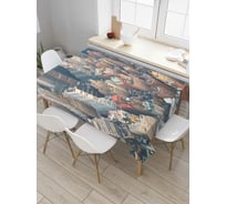 Прямоугольная скатерть JoyArty Манхэттен из сатена tc_9618_120x145