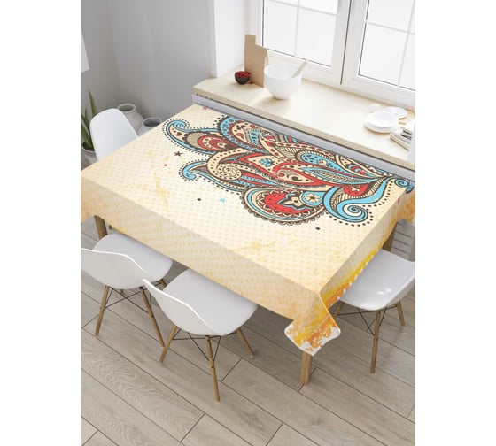 Прямоугольная скатерть JoyArty Возникновение природы из сатена tc_7296_120x145 1