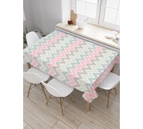 Прямоугольная скатерть JoyArty Ромбовидные волны из сатена tc_30626_120x145