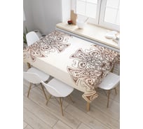 Прямоугольная скатерть JoyArty Раздел мандалы из сатена tc_29426_120x145