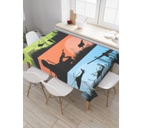 Прямоугольная скатерть JoyArty Воздушные силы из сатена tc_20133_120x145