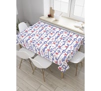 Прямоугольная скатерть JoyArty Морские узлы из сатена tc_35882_120x145
