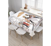 Прямоугольная скатерть JoyArty Романтический ресторан из сатена tc_21066_120x145