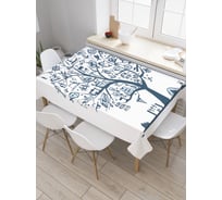 Прямоугольная скатерть JoyArty Рыбацкое дерево из сатена tc_21320_120x145