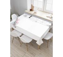 Прямоугольная скатерть JoyArty Модная девушка из сатена tc_37295_120x145