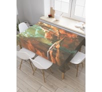 Прямоугольная скатерть JoyArty Колдовская башня из сатена tc_19135_120x145