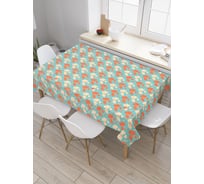 Прямоугольная скатерть JoyArty Каменные узоры из сатена tc_30634_120x145