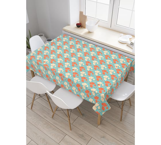 Прямоугольная скатерть JoyArty Каменные узоры из сатена tc_30634_120x145 1