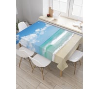 Прямоугольная скатерть JoyArty Рай туриста из сатена tc_21071_120x145