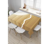 Прямоугольная скатерть JoyArty Маяк за бортом из сатена tc_7095_120x145