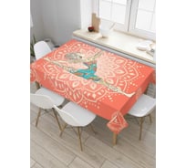 Прямоугольная скатерть JoyArty Йога и мандала из сатена tc_9706_120x145