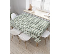 Прямоугольная скатерть JoyArty Ромбы на квадратах из сатена tc_28633_120x145
