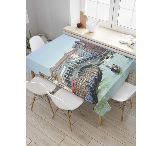 Прямоугольная скатерть JoyArty Речные перевозки из сатена tc_4149_120x145 1
