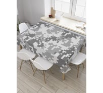 Прямоугольная скатерть JoyArty Монохромный пиксель из сатена tc_34627_120x145