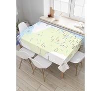 Прямоугольная скатерть JoyArty Карта Штат Висконсин из сатена tc_7174_120x145