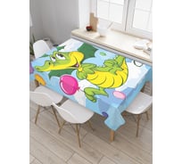 Прямоугольная скатерть JoyArty Праздник дракончика из сатена tc_32276_120x145