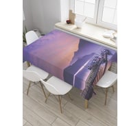 Прямоугольная скатерть JoyArty Потрясающий закат из сатена tc_31219_120x145