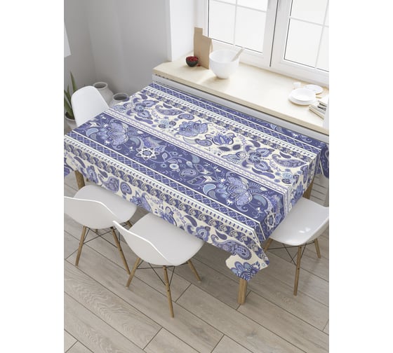 Прямоугольная скатерть JoyArty Полосы народного орнамента из сатена tc_31332_120x145 1