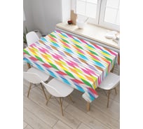 Прямоугольная скатерть JoyArty Полосатые рулоны из сатена tc_32103_120x145