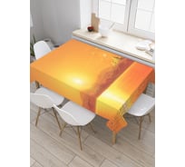 Прямоугольная скатерть JoyArty Солнечные пирамиды из сатена tc_20967_120x145