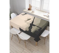 Прямоугольная скатерть JoyArty Военные учения из сатена tc_20132_120x145