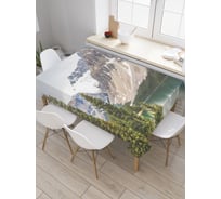 Прямоугольная скатерть JoyArty Горные тайны из сатена tc_20745_120x145