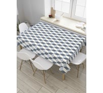 Прямоугольная скатерть JoyArty Мелкий кубизм из сатена tc_36532_120x145