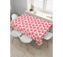 Прямоугольная скатерть JoyArty Избыток сердец из сатена tc_210719_120x145
