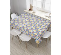 Прямоугольная скатерть JoyArty Гипнотические круги из сатена tc_28661_120x145