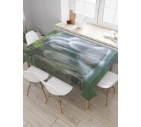 Прямоугольная скатерть JoyArty Водопадная мощь из сатена tc_21823_120x145