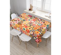 Прямоугольная скатерть JoyArty Зрительный обман из сатена tc_21407_120x145