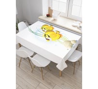 Прямоугольная скатерть JoyArty Рыбки немо из сатена tc_29084_120x145