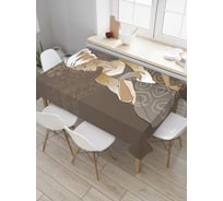 Прямоугольная скатерть JoyArty Модная африканка из сатена tc_36768_120x145