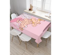 Прямоугольная скатерть JoyArty Поющий Купидон из сатена tc_32453_120x145