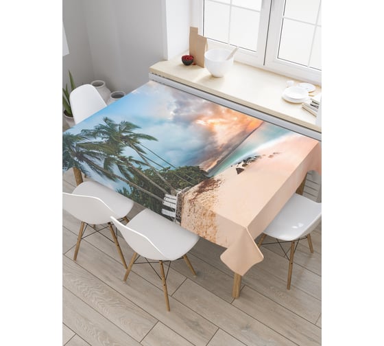 Прямоугольная скатерть JoyArty Морские мысли из сатена tc_19861_120x145