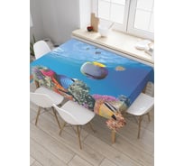 Прямоугольная скатерть JoyArty Морской мир из сатена tc_19648_120x145