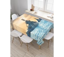 Прямоугольная скатерть JoyArty Морской флот из сатена tc_19460_120x145