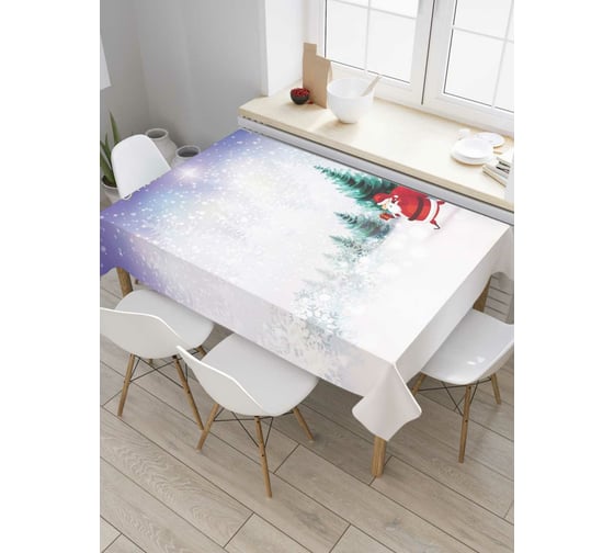 Прямоугольная скатерть JoyArty Подарки приближаются из сатена tc_78631_120x145 1