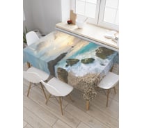 Прямоугольная скатерть JoyArty Морской берег из сатена tc_30840_120x145