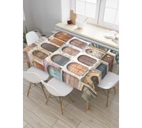 Прямоугольная скатерть JoyArty Мир дверей из сатена tc_8240_120x145