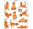 Прямоугольная скатерть JoyArty Йога и кот из сатена tc_9647_120x145 6