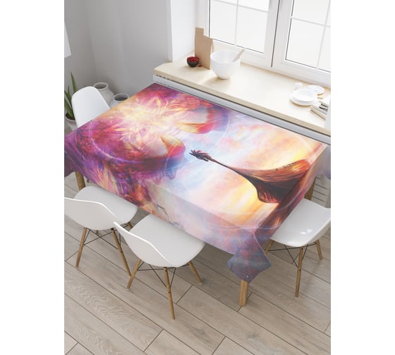 Прямоугольная скатерть JoyArty Волшебная лодка из сатена tc_19655_120x145 1