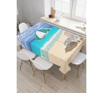 Прямоугольная скатерть JoyArty Морские ветра из сатена tc_9371_120x145