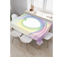 Прямоугольная скатерть JoyArty Сердце в иллюзии из сатена tc_18733_120x145