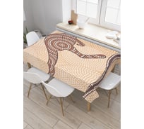 Прямоугольная скатерть JoyArty Мозаика с кенгуру из сатена tc_4958_120x145