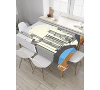 Прямоугольная скатерть JoyArty Постер брошюры из сатена tc_33003_120x145