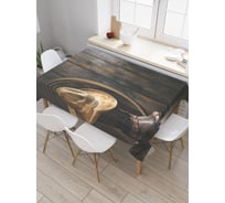 Прямоугольная скатерть JoyArty Сапоги ковбоя из сатена tc_20165_120x145