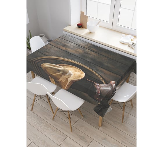 Прямоугольная скатерть JoyArty Сапоги ковбоя из сатена tc_20165_120x145 1