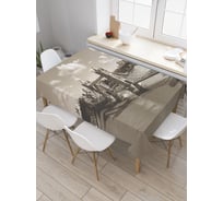 Прямоугольная скатерть JoyArty Мост в сепии из сатена tc_38180_120x145